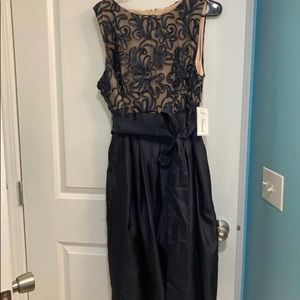 NWT jessica howard womens navy cream dress